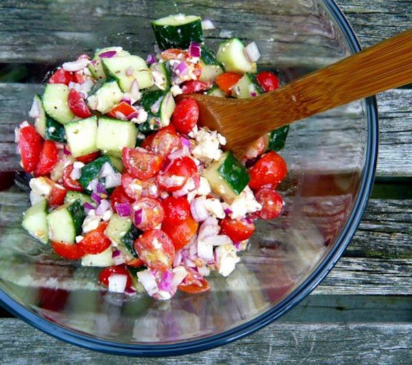 Cucumber-Tomato-Feta-Salad