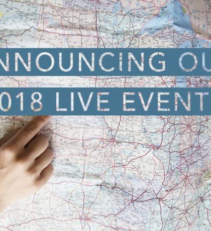 Announcing Our 2018 Events!