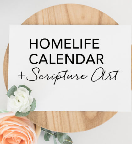 November 2014 Family Time Calendar and Scripture Art
