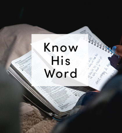 Know His Word | September 2021 Reading Plan