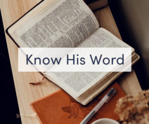 Know His Word Blog image 2023