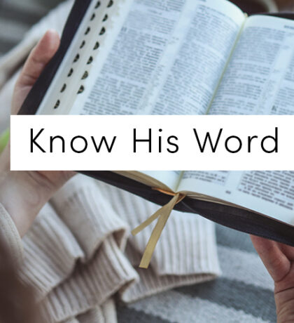 Know His Word March 2024 Reading Plan