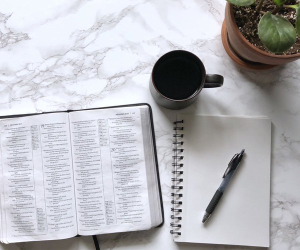 Bible open to Proverbs