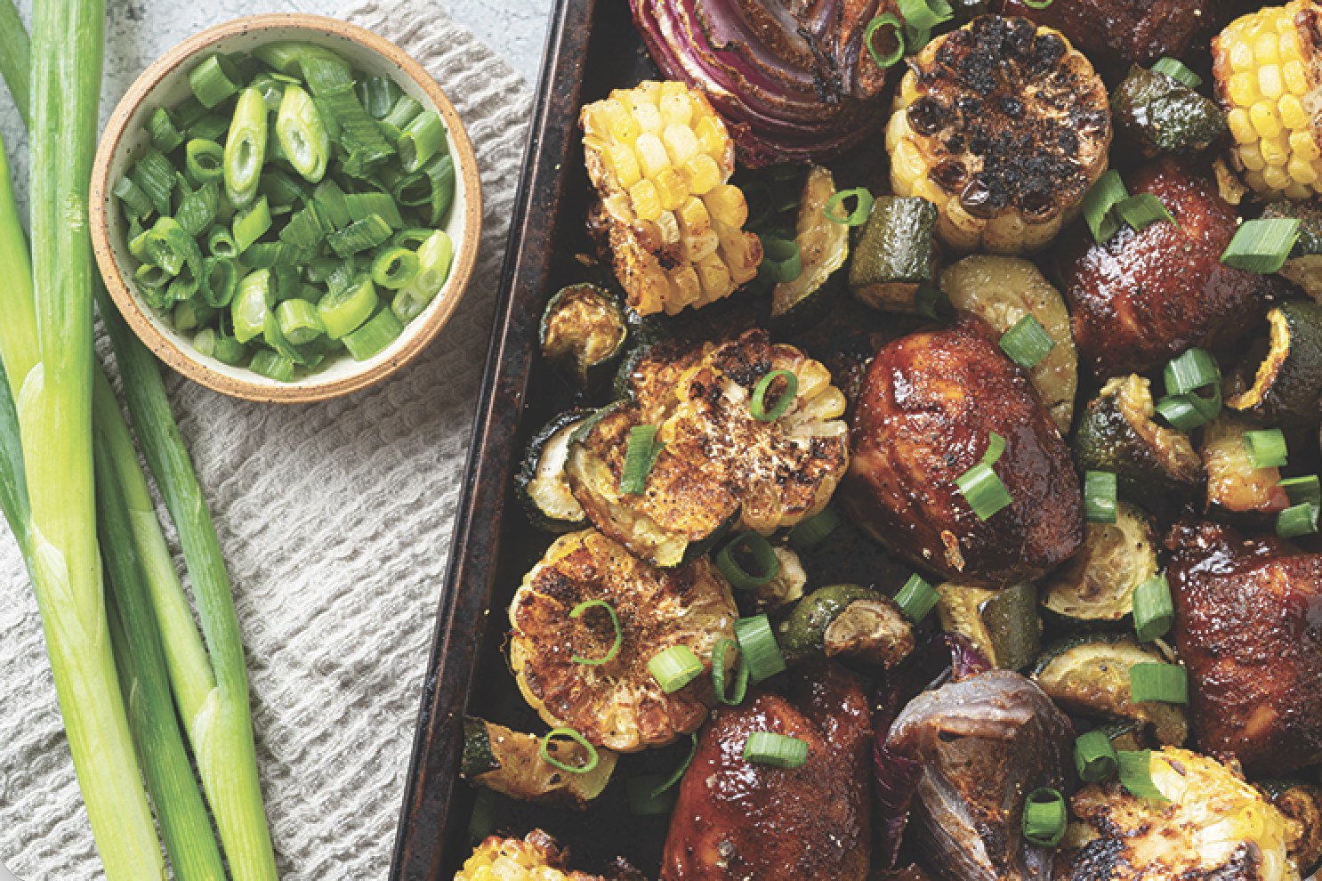 Sheet Pan BBQ Chicken and Vegetables