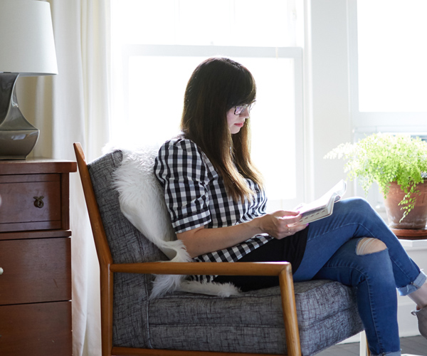 Woman studying the Bible