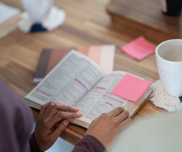 Taking notes in Bible