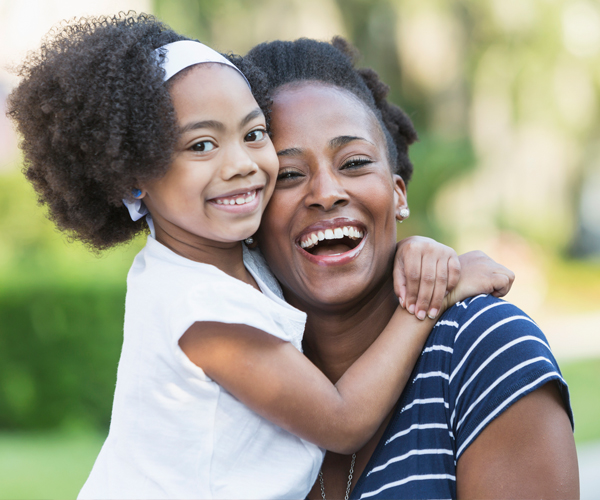 Woman celebrating mother's day with her daughter