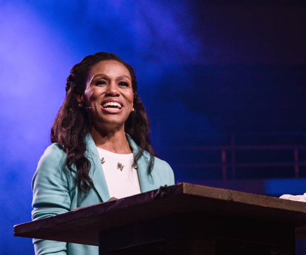 Priscilla Shirer speaking at Going Beyond Live