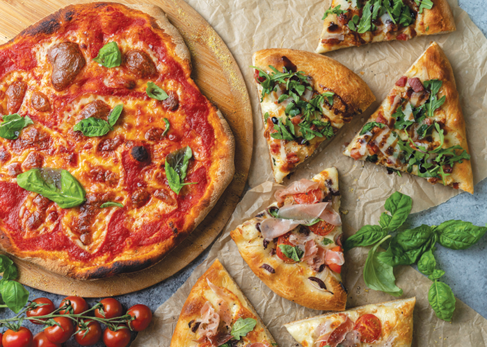 Mediterranean pizzas